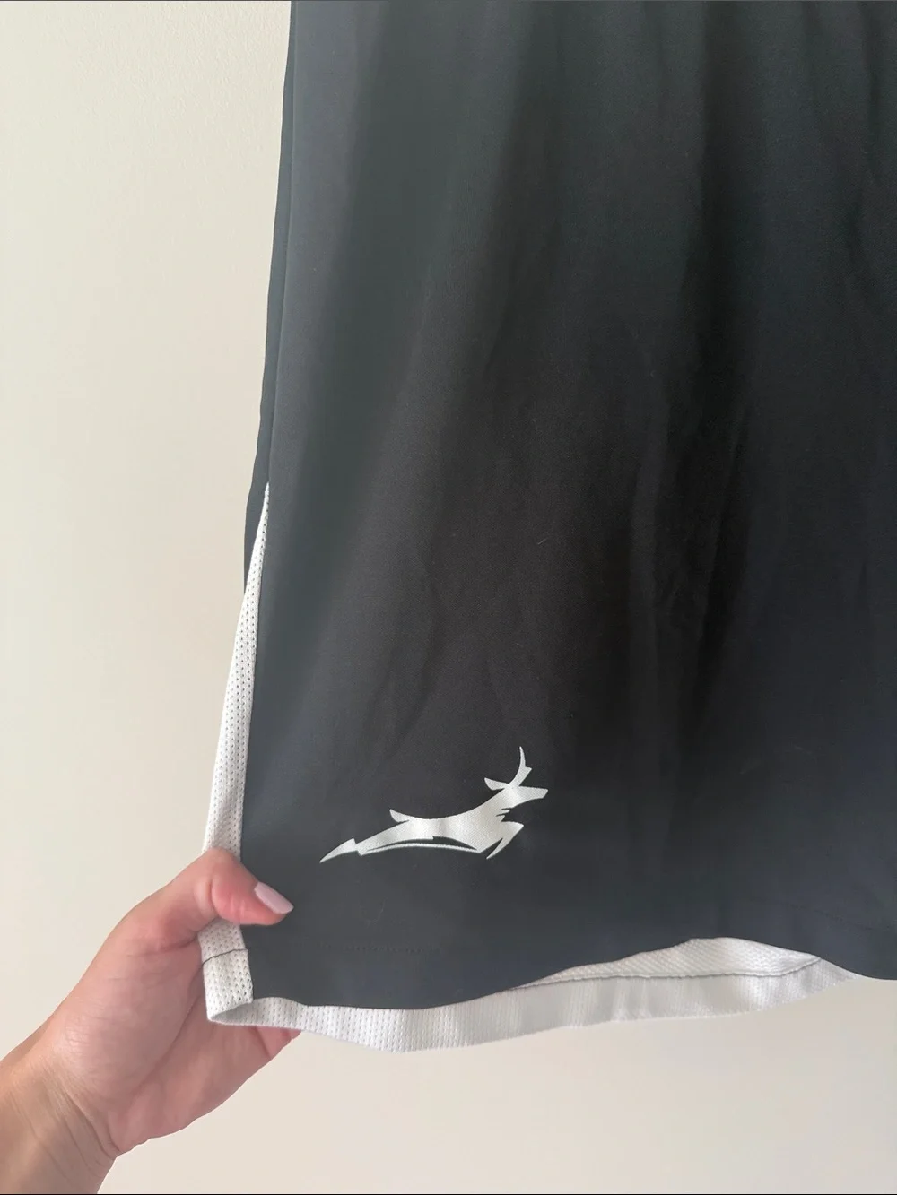 Nike Black Athletic Shorts with White Mesh Trim Grand Canyon University Lopes